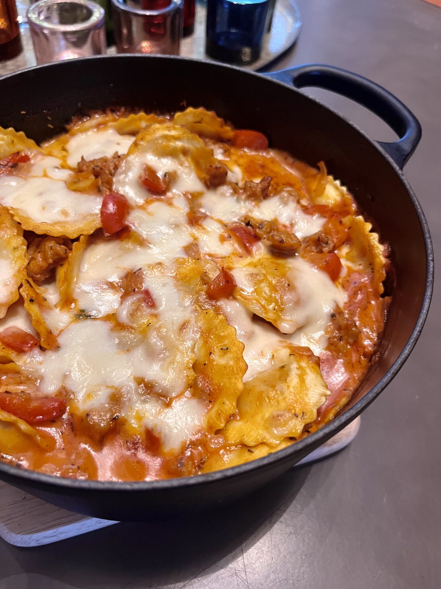 Tortellini ovenschotel met paprika