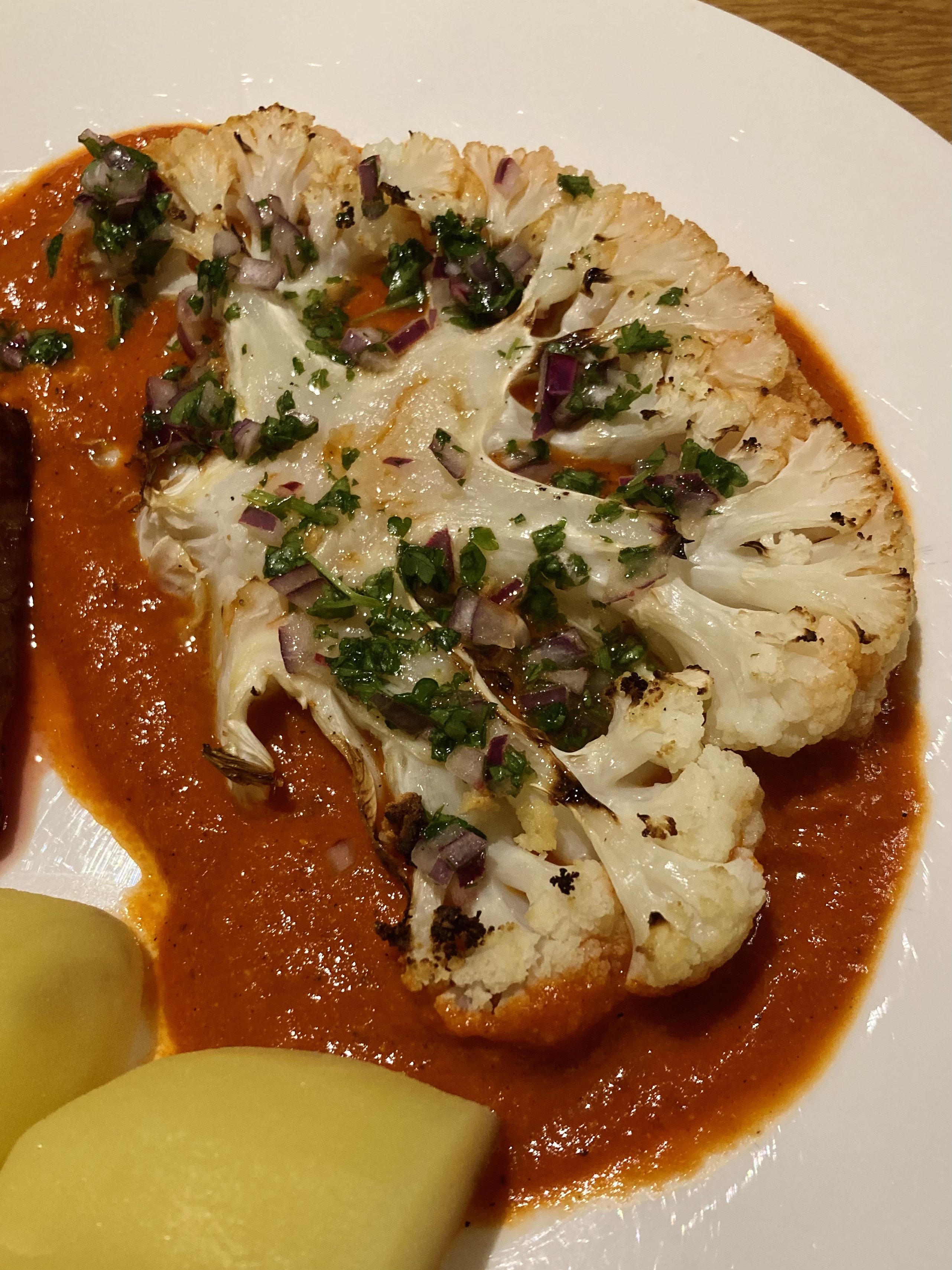 Bloemkool in paprikasaus